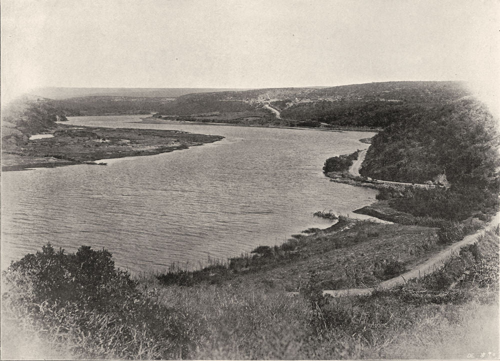 SOUTH AFRICA. Negro Kuils river 1899 old antique vintage print picture